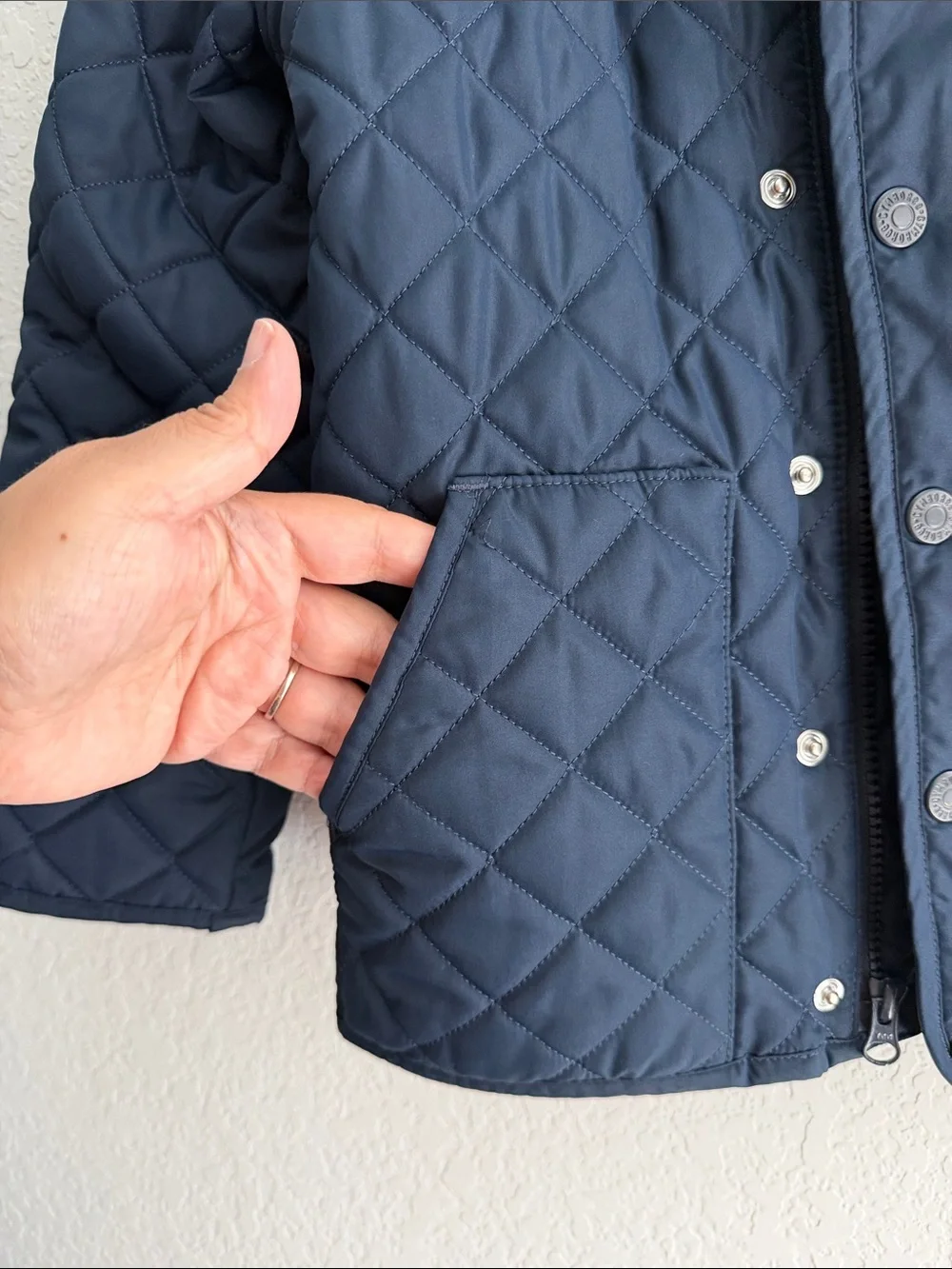 Gymboree Quilted Navy Puffer Jacket